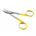 Dental Crown Scissors 12cm Straight and Curved Tip - Image 4